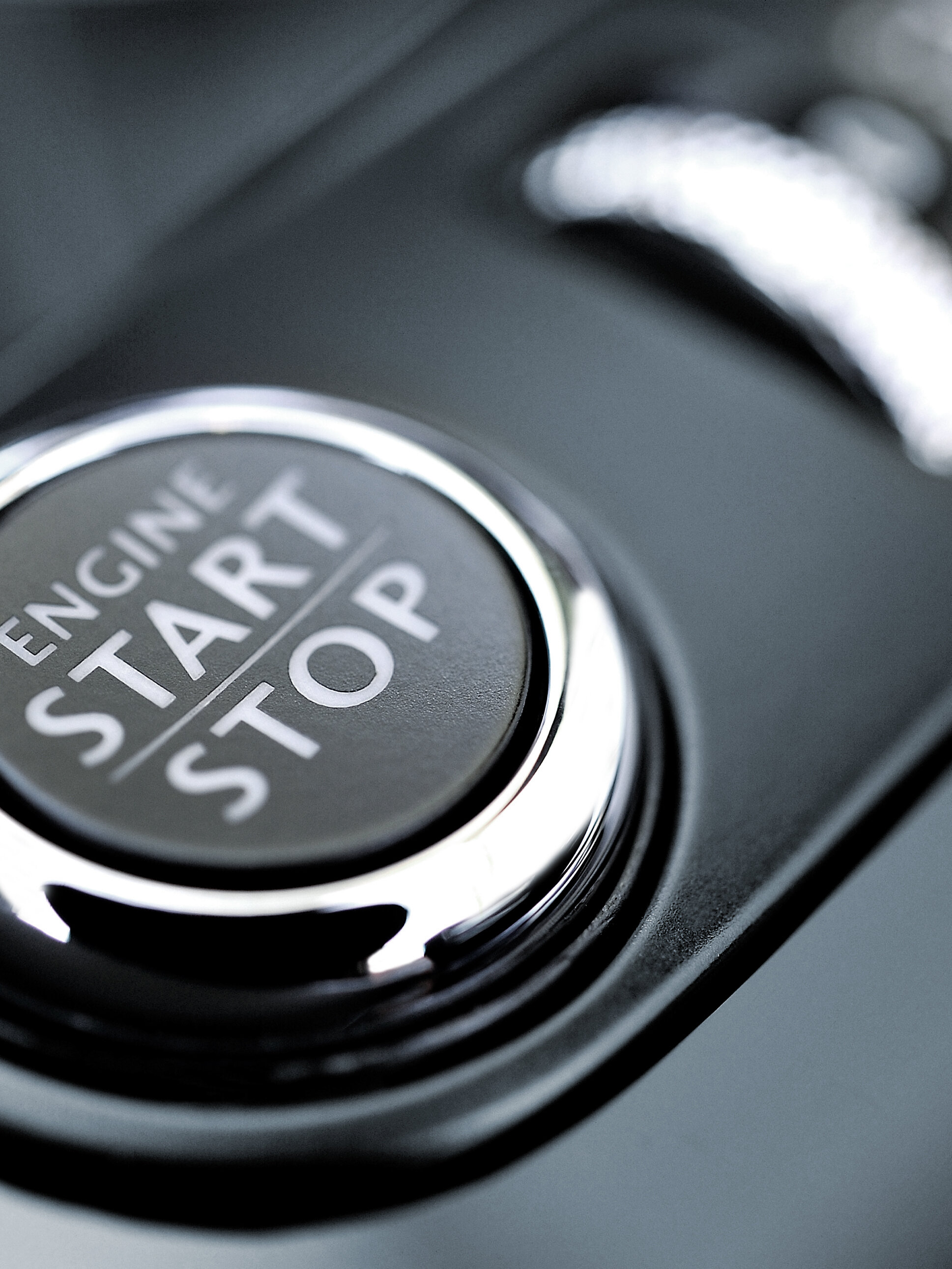 Startknapp på en bil