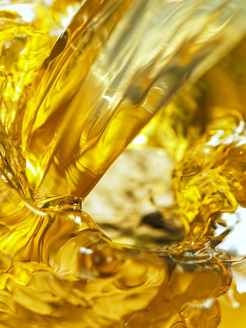 Närbild av smörjolja