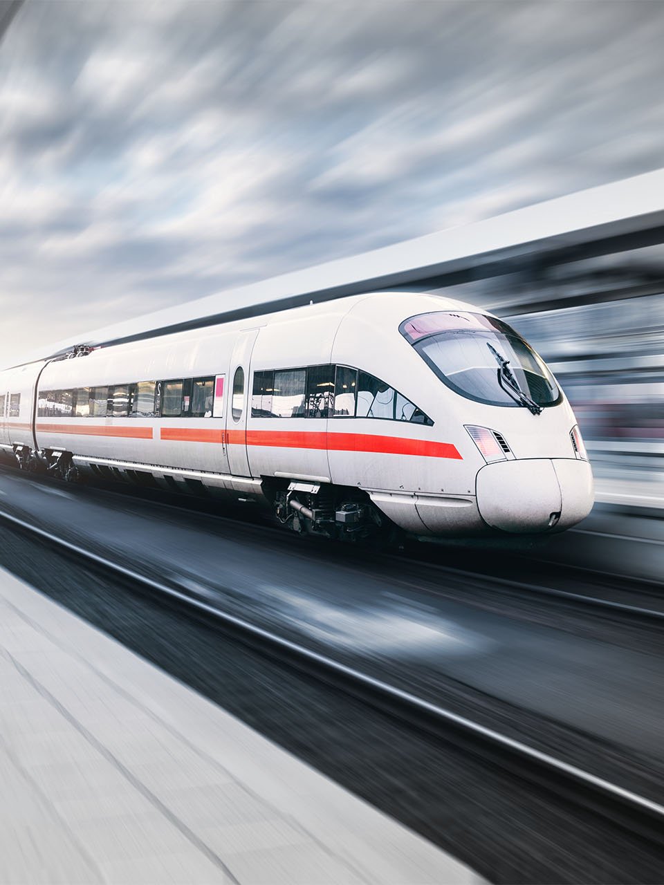 Expresståg på spår