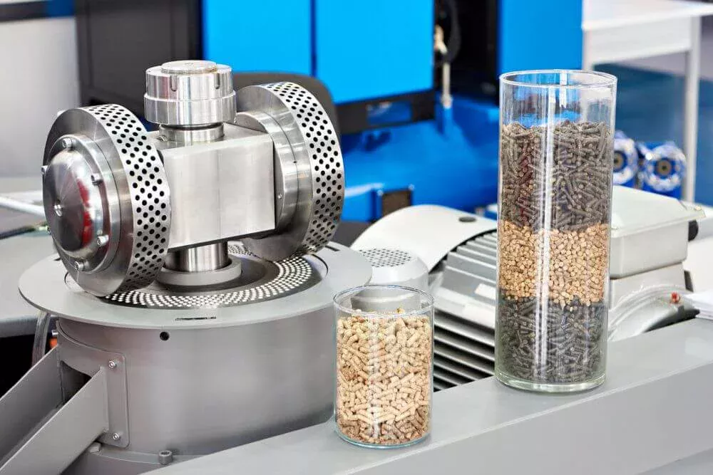 Pellets i laboratorietestet