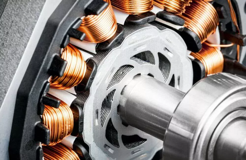 Koppartråd i maskinen